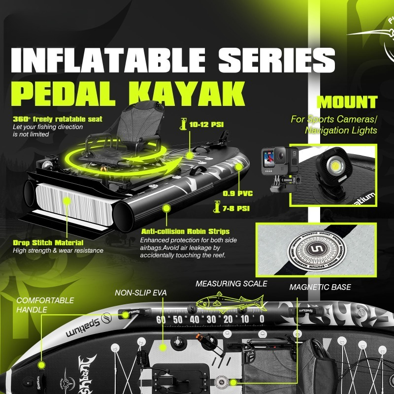 Caiaque de Pesca Inflável Spat - Fishing Kayak Seat avaliação e preço